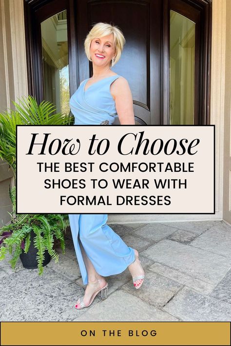 Elevate your formal dress game with our latest blog post, filled with expert advice on choosing the best comfortable shoes for your outfit. Discover the perfect pairings to ensure your feet stay happy while looking stylish. Embrace the beauty of well-chosen footwear and redefine your formal dress fashion. Get ready to make a statement with the right shoes, and step into any event with grace and comfort. Winter Formal Dress Shoes Womens, Mother Of The Bride Flat Shoes, Formal Dress With Sandals, Comfortable Shoes For Wedding, Shoes For Flowy Dresses, Comfortable Wedding Guest Shoes, Dress Shoes For Women Over 60, Dressy Comfortable Shoes, Comfortable Dress Shoes For Women Heels Wedding