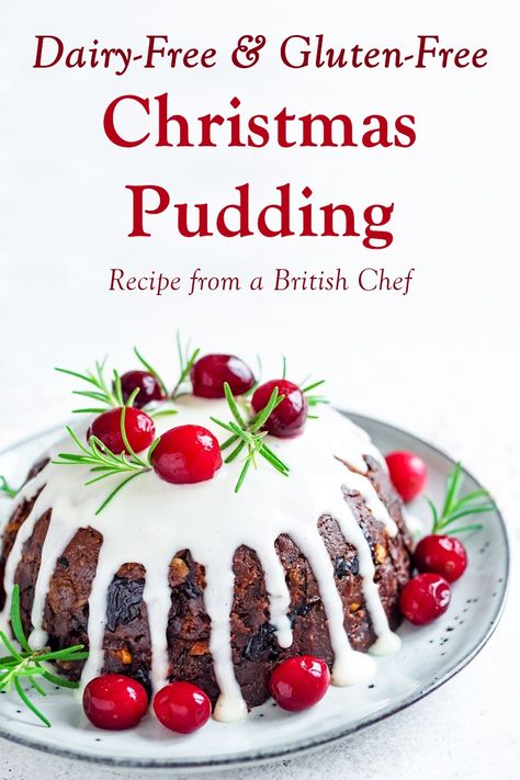 Dairy Free Holiday Recipes, Christmas Gingerbread Cookies Recipe, Gluten Free Christmas Pudding, Dairy Free Christmas, Steamed Puddings, Nut Free Desserts, Gluten Free Christmas Recipes, Dairy Free Appetizers, Gluten Free Holiday Recipes