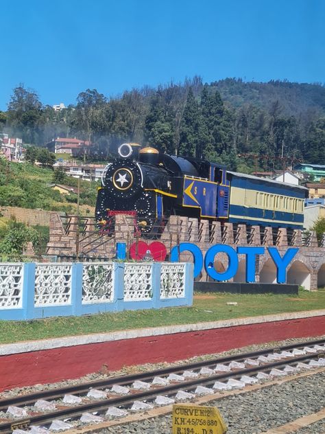 #ooty #toytrain #railways #india Ooty Toy Train Photography, Ooty Hill Station Snaps, Ooty Hill Station Aesthetic, Ooty Hill Station Photography, Ooty India Photography, Ooty Hill Station, India Railway, Bangalore City, Happy Birthday Wallpaper