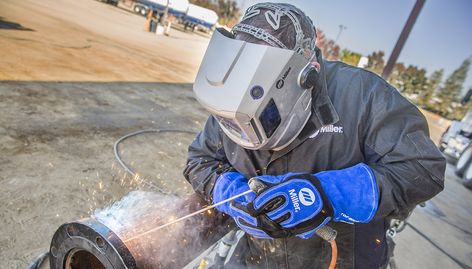 8 Questions About Stick Welding Electrodes Answered | MillerWelds Welding Certification, Stick Welding, Shielded Metal Arc Welding, Welding Training, Welding Gloves, Welding Jobs, Welding Tips, Welding Process, Welding Rods