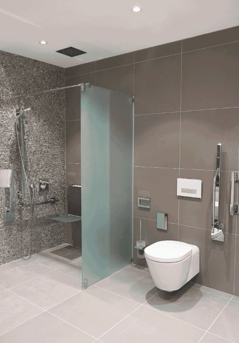 20 Stunning Disabled Wet Room Ideas for 2024 Hospital Bathroom Design, Behindertengerechtes Bad, Disabled Wet Room, Senior Bathroom Design, Wet Room Ideas, European Bathroom Design, Drømme Bad, Accessible Bathroom Design, Wet Room Bathroom