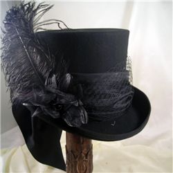 Dark Knight Armoury - Mad Hatter Black Felt Top Hat Top Hats For Women, Progressive Dinner, Steampunk Top, Steampunk Top Hat, Mad Hatter Hat, Mad Hatter Party, Victorian Hats, Mad Hatter Hats, Steampunk Hat