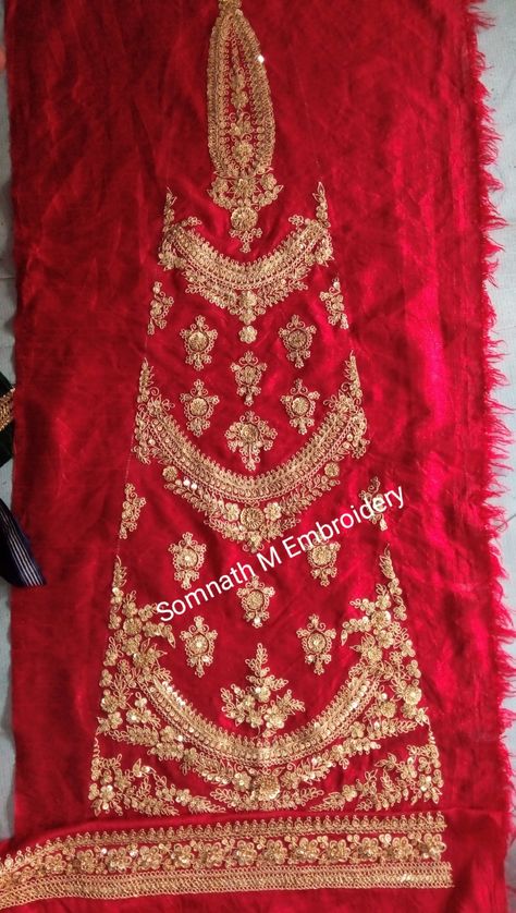 Marodi Work Sabyasachi, Marodi Work, Kali Design, Indian Embroidery Designs, Embroidery Blouses, Sleeves Embroidery, Machine Work, Fabric Embellishment, Handmade Embroidery Designs