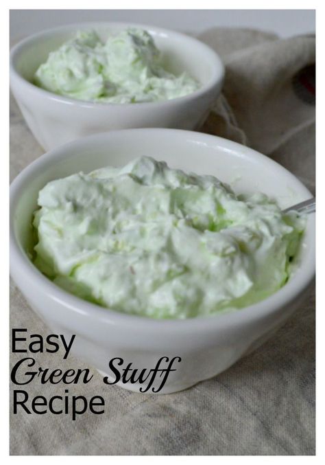 So easy to do "Green Stuff" recipe. http://chatfieldcourt.com Pistachio Ambrosia, Pistachio Pudding Salad, Pickled Eggs Recipe, Ambrosia Recipe, Pistachio Dessert, Pistachio Salad, Fluff Desserts, Pistachio Pudding, Jello Salad