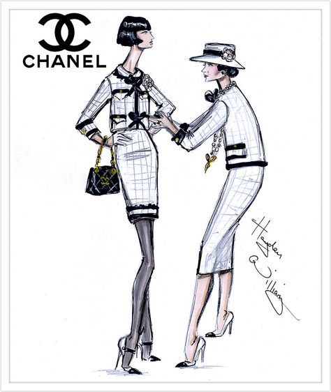 Happy Birthday Coco Chanel! | Flickr - Photo Sharing! Chanel Canvas Art, Chanel Illustration, Chanel Canvas, Coco Chanel Fashion, Hayden Williams, Moda Chanel, Chanel Suit, Mode Chanel, Chanel Cruise