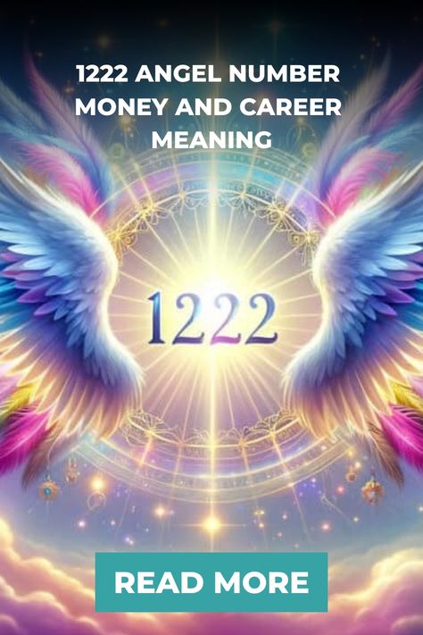 "1222 angel number with rainbow-colored wings and a glowing background" 1222 Angel Number Meaning, 1222 Angel Number, Number Sequence, Signs From The Universe, Angel Number Meanings, Divine Timing, Number Meanings, Positive Changes, Spiritual Messages