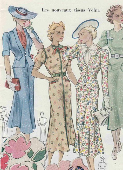 1930s Fashion Aesthetic, 1930s Fashion Magazine, 1940s French Fashion, 1930s Spring Fashion, 1930s Summer Fashion, 1930s Womens Fashion, 1934 Fashion, 1933 Fashion, 1930s Glam