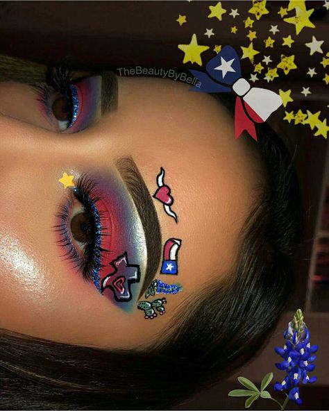 Puerto Rican Makeup, Puerto Rico Makeup, Makeup Look Ideas, Puerto Rico Flag, Face Beat, Unique Makeup, Makeup On Fleek, Creative Makeup Looks, Beat Face