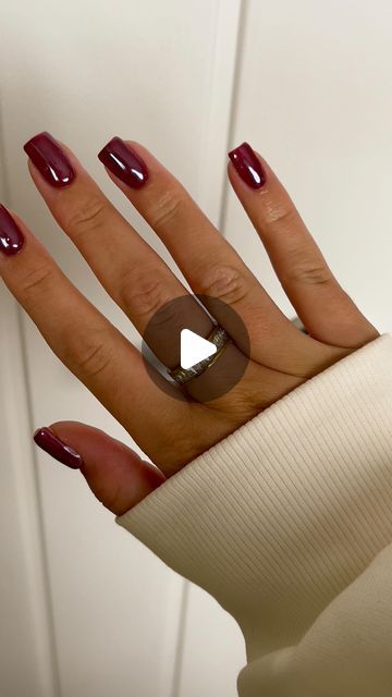 Cherry Mocha Chrome Nails, Chrome Cherry Nails, Cherry Chrome Nails, Cherry Chrome, Ring Nails, Red Chrome Nails, Red And Gold Nails, Cherry Nails, Instagram Nails