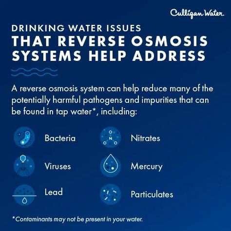 Benefits & Cons of a Home Reverse Osmosis System | Culligan Water Water Issues, Reverse Osmosis System, Water System, Reverse Osmosis, Water Systems, Drinking Water, The Good, Benefits, Water