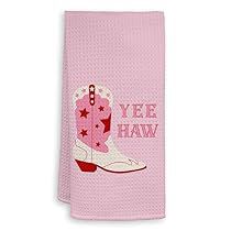 Hot Pink Preppy, Preppy Western, Decorative Kitchen Towels, Pink Preppy, Cowgirl Boot, Decorative Kitchen, Western Cowgirl, Dorm Decor, Dish Towels