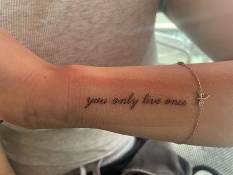 Tattoo Inspo Girl, Time Never Stops Tattoo, Tattoo Sayings Placement, Meaning Fill Tattoos, Inspo Quotes Tattoo, Simple Word Tattoos With Meaning, Rough Childhood Tattoos, Best Places For Word Tattoos, Like Work Tattoo Ideas