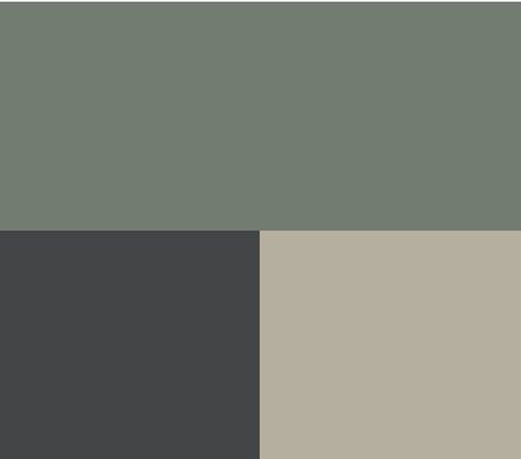 Gray Black Green Living Room, Charcoal And Green Living Room, Grey And Green Living Room Colour Schemes, Gray Color Palette Living Room, Grey Green Bedrooms, Living Room Design Green, Hardwick White, Grey And Brown Living Room, Beige Living Rooms