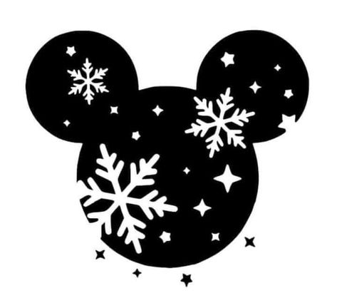 Mickey Snowflake Svg, Dope Tshirts, Disney Christmas Crafts, Disney Svg Free, Craft Challenge, Christmas Crafts Diy Projects, Disney Silhouette, Cricut Christmas Ideas, Disney Silhouettes