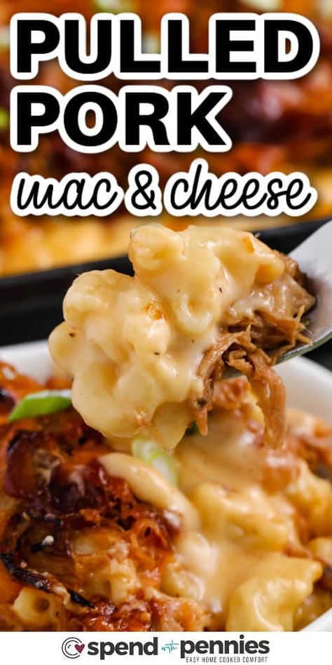 Pulled Pork Mac and Cheese Bbq Pork And Mac And Cheese, Baked Pulled Pork Mac And Cheese, Bbq Mac And Cheese Pulled Pork, Mac And Cheese With Pulled Pork, Bbq Pork Mac And Cheese Recipe, Easy Pulled Pork Mac And Cheese, Smoked Pulled Pork Mac And Cheese, Bbq Mac N Cheese, Pulled Pork Uses