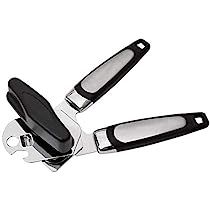 Can Openers, Jar Opener, Beer Bottle Opener, Smooth Edges, Tin Can, Ergonomic Handle, Black And Silver, Kitchen Tools And Gadgets, 3 In 1