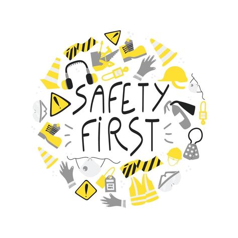 Safety Logo, Safety Tools, Homemade Stickers, Mural Ideas, Personal Safety, Sketch Notes, Public Safety, Safety First, Sketches Easy