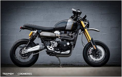 Classic Motard | Triumph Scrambler 1200 XE - RocketGarage - Cafe Racer Magazine Triumph Scrambler 1200 Xe, Triumph Scrambler Custom, Scrambler 1200 Xe, Triumph 1200, Cross Bike, Moto Triumph, Triumph Thunderbird, Moto Scrambler, Metro 2033