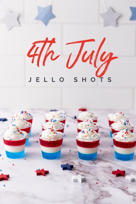 Red, white and blue jello shots, Patriotic jello shots, 4th July jello shots, layered jello shots Usa Jello Shots, Firecracker Jello Shots, Red White And Blue Jello Shots, White Jello Shots, July 4th Jello Shots, Fourth Of July Jello Shots, Red White Blue Jello Shots, Patriotic Jello Shots, 4th Of July Jello Shots