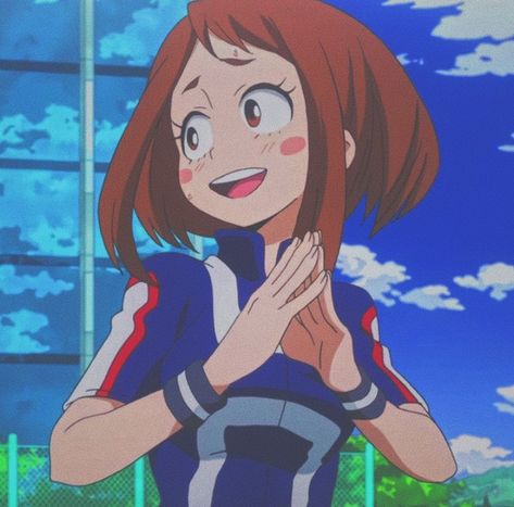 ₓ˚. ୭ ˚○◦˚ @𝐬𝐭𝐫𝐚𝐰𝐛𝐞𝐫𝐫𝐲_𝐨𝐫𝐞𝐨𝐬 ˚◦○˚ ୧ .˚ₓ Simple Anime, Marvel Tv, Ochako Uraraka, Anime Cover Photo, Cartoon Games, Anime Profile, Hero Academia Characters, Boku No Hero, Drawing Reference Poses