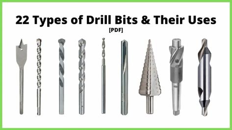 In this article, you’ll learn what is Drill Bit? How to use them? with Applications, and Types of Drill Bits. You can also download PDF file Types Of Saws, Engineering Notes, Forstner Bit, Step Drill, Diy Electrical, Punch Tool, Metal Working Tools, Drill Press, Impact Wrench