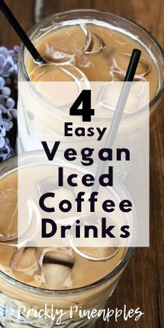 4 easy Vegan Iced Coffee Drinks to keep yourself cool this summer Vegan Iced Coffee, Homemade Iced Coffee Recipe, Healthy Iced Coffee, Summer Coffee Drinks, Vegan Latte, Coffee Recipe Healthy, Cold Drinks Recipes, Vegan Drinks Recipes, Iced Drinks Recipes