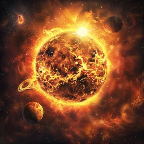 Try this in Midjourney: /imagine a sun shining brightly viewed in outer space. We are seeing the sun head on with two other planets circling the sun. We are close enough to see the flames blasting off some parts of the the suns surface. we see other stars in the far distance behind the sun. The image is hyper realistic --v 6.0 #aiart #sunshininginspace #midjourney Sun Realistic, Sun Space, Images Of Sun, Sun Drawing, Other Planets, Fire Ring, Sun Shining, Sun Tattoo, Random Art