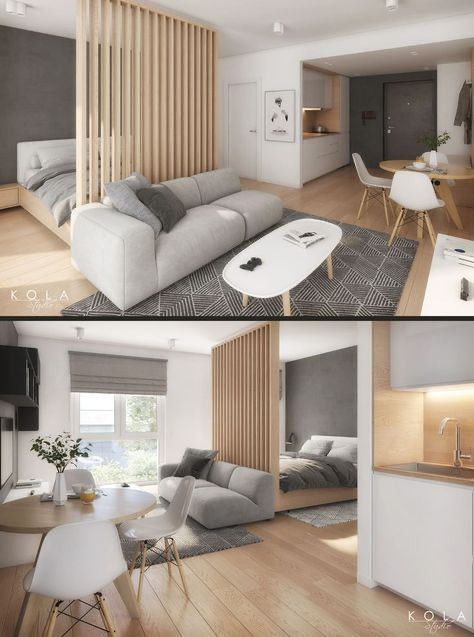 Studio Apartment Ideas 30m2, Studio Type Condo Ideas Small Spaces Philippines, Open Studio Apartment Layout, 1 Room Apartment Ideas, 30 M2 Apartment, Mini Apartment Design, One Room Design, Studio Apartment Interior, Plan Studio