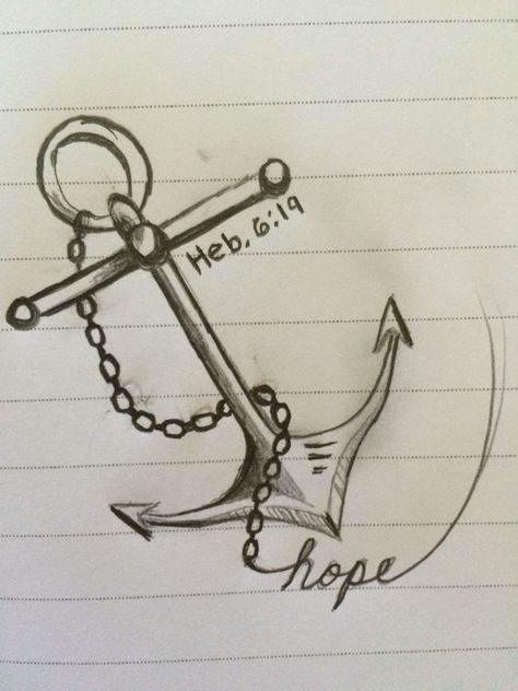 Anchor with chains Hebrews 6:19 hope tattoo idea #tattoo #anchor #anchortattoo #hope Anchor Hope Tattoo, Hebrew 6 19 Tattoo Anchor, Hebrews 6 19 Tattoo Ideas, Cross With Anchor Tattoo, Hope Anchor Tattoo, God Is My Anchor Tattoo, Hebrews 6 19 Tattoo, Tattoo Anchor Women, Christian Anchor Tattoo