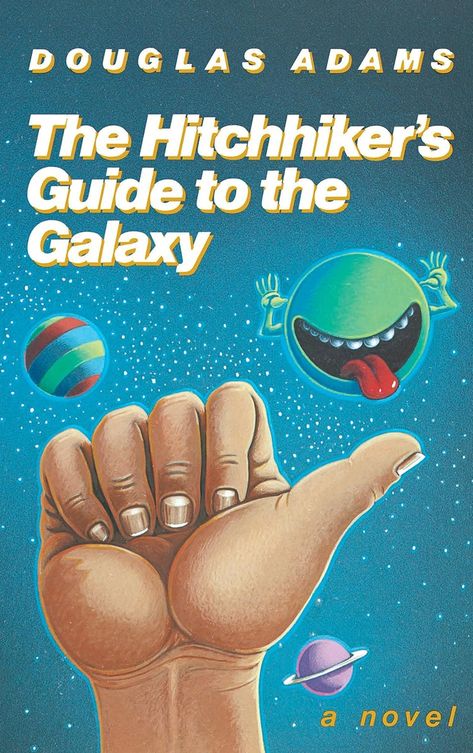 Hitchhiker’s Guide To The Galaxy, Hitchhiker's Guide To The Galaxy, Hitchhikers Guide To The Galaxy, Douglas Adams, Hitchhikers Guide, Guide To The Galaxy, Science Fiction Books, Penguin Books, Book Humor