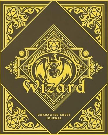 Wizard Character Sheet Journal: DnD Notebook With 50 Character Pages and 100 Mixed Pages (Lined, Graph, Hex & Blank) For Role Playing Fantasy Games I ... Sheets Journals - Class Design Covers): Game Books, D. Crawler: 9798716616462: Amazon.com: Books Wizard Character Sheet, Dnd Notebook, Wizard Character, Rpg Character Sheet, Dnd Character Sheet, World Of Fantasy, Class Design, Character Sheet, Fantasy Games