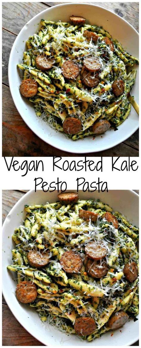 Roasted Kale, Kale Pesto Pasta, Rabbit And Wolves, Pasta Pesto, Pasta Al Pesto, Pesto Pasta Recipes, Kale Pesto, Vegan Roast, Flower Cakes