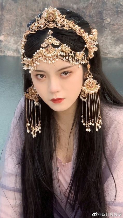 Chinese Head Accessories, Asian Crown, Asian Headdress, Chinese Jewelry Traditional, Chinese Headpiece, Hanfu Headdress, Japanese Crown, Chinese Crown, Chinese Headdress