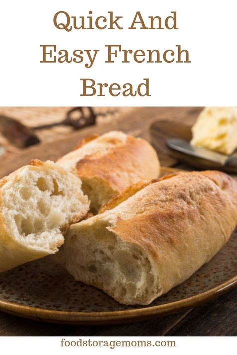 Soft French Bread Recipe, Quick French Bread Recipe, Quick French Bread, Soft French Bread, Easy French Bread Recipe, Quick Foods, Homemade French Bread, French Bread Recipe, Maker Ideas