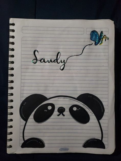 Dairy Painting Ideas, Easy Meaningful Drawings, Dairy Drawing Ideas, Dairy Drawing, Panda Sketch, Panda Drawing, Doodle Quotes, Diy Journal Books, Cool Pencil Drawings