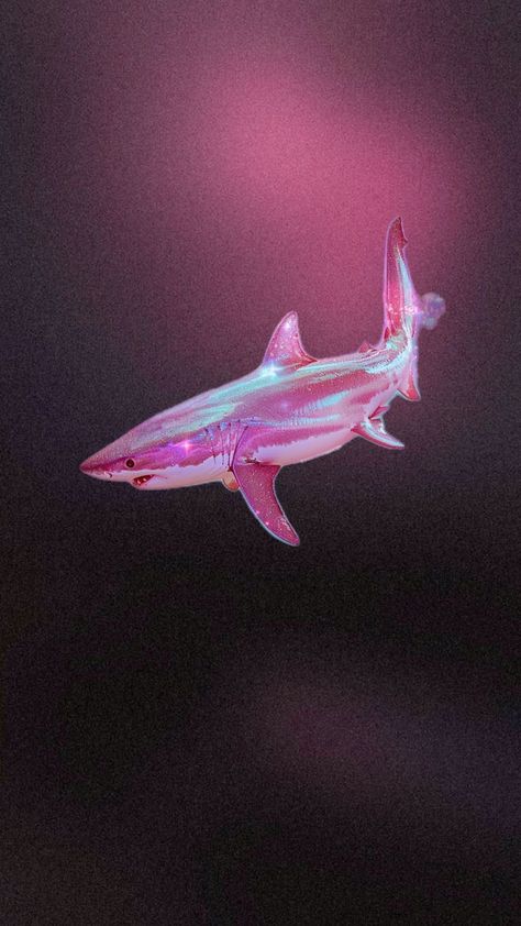 #shark #aesthetic #pinkshark Pink Shark Wallpaper, Shark Poster, Shark Wallpaper, Pink Shark, Shark Pictures, Poster Pink, Lock Screens, Screen Wallpaper, Lock Screen