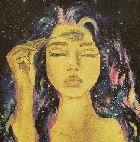 Do you find it difficult to make decisions? Open your 3rd Eye chakra to see and think with clarity and peace. Her Eyes, Third Eye, A Woman, Stars, Art