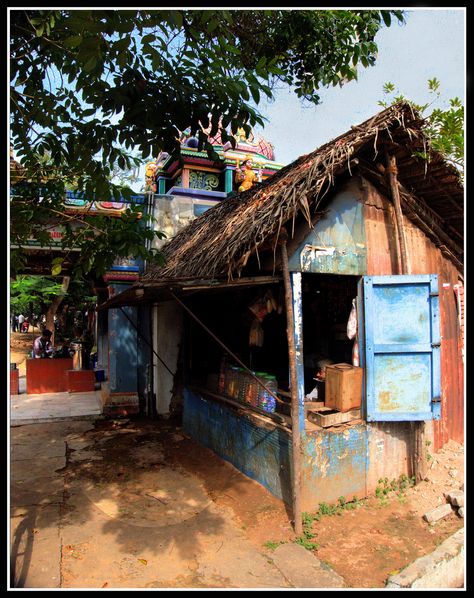 Sweet Shop at Pondicherry_ India Pondicherry India, Indian Colors, Doll House People, Composition Drawing, 3d Miniature, City Life Photography, Bamboo House Design, Indian Colours, Village Photos