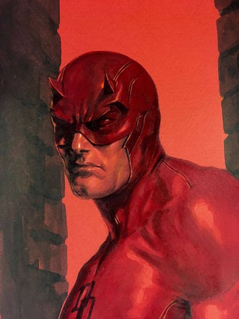 Daredevil Painting, Daredevil Artwork, Daredevil Marvel, Daredevil Art, Daredevil Comic, Dare Devil, Marvel Knights, Bd Art, Matt Murdock