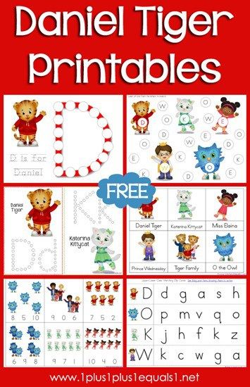 Carisa from 1+1+1=1 is sharing another one of her fabulous printable packs: Daniel Tiger Printables! This is a 17-page set where you'll find do-a-dot style activities, counting, tracing, nomenclature cards, and more!  These activities are geared towards Tot-Kindergartners. Daniel Tiger Coloring Pages Printables, Daniel Tiger Preschool Activities, Daniel Tiger Craft, Neighborhood Activities, Caterina Dress, Daniel Tiger Birthday Party, Teaching Preschoolers, Tiger Party, Daniel Tiger's Neighborhood