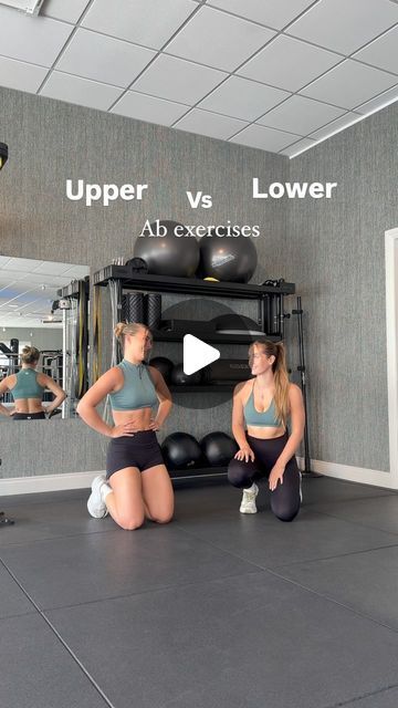 Zoë & Emily | ONLINE FITNESS COACHES on Instagram: "Upper vs Lower ab exercises 🔥

Want a specific focus whilst training core? We GOT YOU! 🫶🏼

A side by side comparison video to show different ab exercise & the areas they focus in on. Just a quick note! - these exercises are aimed to put more tension on upper/ lower abs whilst still targeting the core as a whole! 

➡️ Lower abs: 
- Flutter kicks 
- Boat hold
- Scissor kicks 
- Leg raises 

➡️ Upper abs: 
- Butterfly sit ups 
- Bear holds 
- Bicycle crunches 
- Toe reaches 

We hope you’ve found this helpful angels!!🫶🏼" Lower Abs Exercises, Lower Ab Exercises, Comparison Video, Upper Abs, Scissor Kicks, Wall Workout, Online Fitness Coaching, Flutter Kicks, Bicycle Crunches