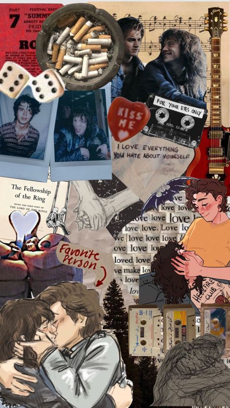 i lowkey hate this #steveharrington #eddiemunson #steddie #strangerthings #st4 #aesthetic #collage Steddie Art Wallpaper, Steddie Wallpaper Collage, Steddie Wallpaper, Steddie Harringrove, Steddie Fanart, Ashley Garcia, Quick Pics, Stranger Things Art, Eddie Munson