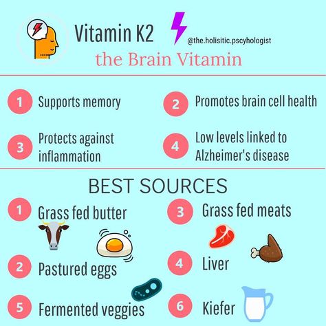 Dr. Nicole LePera on Instagram: “- Vitamin K is a fat-soluble vitamin. It’s highest concentrations are found in the brain. 🧠 There are 2 types of Vitamin K. K1 is found in…” K2 Foods, Vitamin K2 Foods, Vitamin K2 Benefits, Vitamin B Complex Benefits, Holistic Psychology, Vitamin K Deficiency, Brain Vitamins, Vitamin Rich Foods, Dr Nicole Lepera