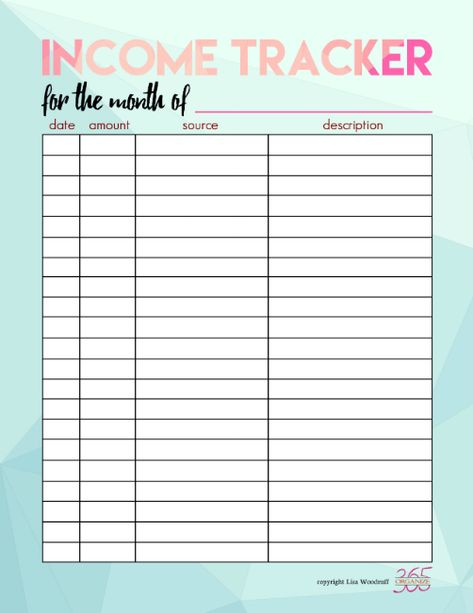 Income and Expense Tracking Printables - The Happy Housewife™ :: Home Management Expenses Printable, Organize 365, Business Expense Tracker, Tax Organization, Income Tracker, Business Printables, Excel Tips, Small Business Planner, Business Expense