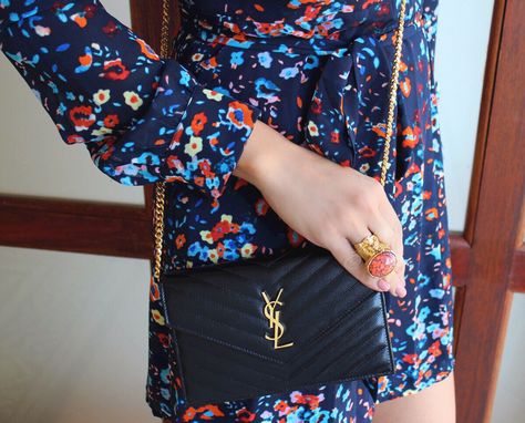 Ysl Wallet On Chain Outfit, Wallet On Chain Outfit, Ysl Chain Wallet, Woc Outfit, Saint Laurent Woc, Brandname Bag, Ysl Chain, Ysl Woc, Ysl Wallet On Chain