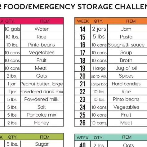 3 Month Emergency Food Supply List, Emergency Food List, Long Term Storage Food, Dry Food Storage Ideas, Homestead Wife, Food Supply List, Emergency Storage, Canned Spaghetti Sauce, Emergency Food Storage