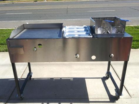 Trailer Grill, Tacos Al Vapor, Taco Cart, Bar Trailer, Small Business Plan Template, Dog Cart, Food Van, Truck Business, Hot Dog Cart