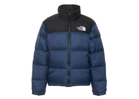 The North Face 1996 Retro Nuptse 700 Fill Packable Jacket in Shady Blue Dark Blue North Face Puffer, Blue North Face Jacket Outfit, North Face Puffer Jacket Blue, Blue North Face Puffer, North Face Puffer Jacket Outfit, Blue North Face Jacket, The North Face Puffer Jacket, Doudoune The North Face, Wishlist Christmas