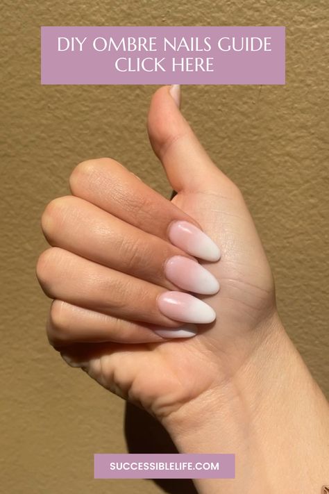 Diy Ombre Nails At Home, How To Do Ombre Nails At Home, How To Do Ombre Nails With Gel, How To Do Ombre Nails, Ombre Shellac, Ombre Nails At Home, Ombre Nails Diy, Diy Ombre Nails, French Manicure Ombre