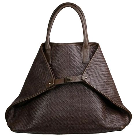 Leather bag Akris Brown in Leather - 39560344 Woman Bags Handbags, Consignment Stores, Handbags For Women, Leather Bag, Bags Handbags, Brown Leather, Women Handbags, Second Hand, Bag Lady